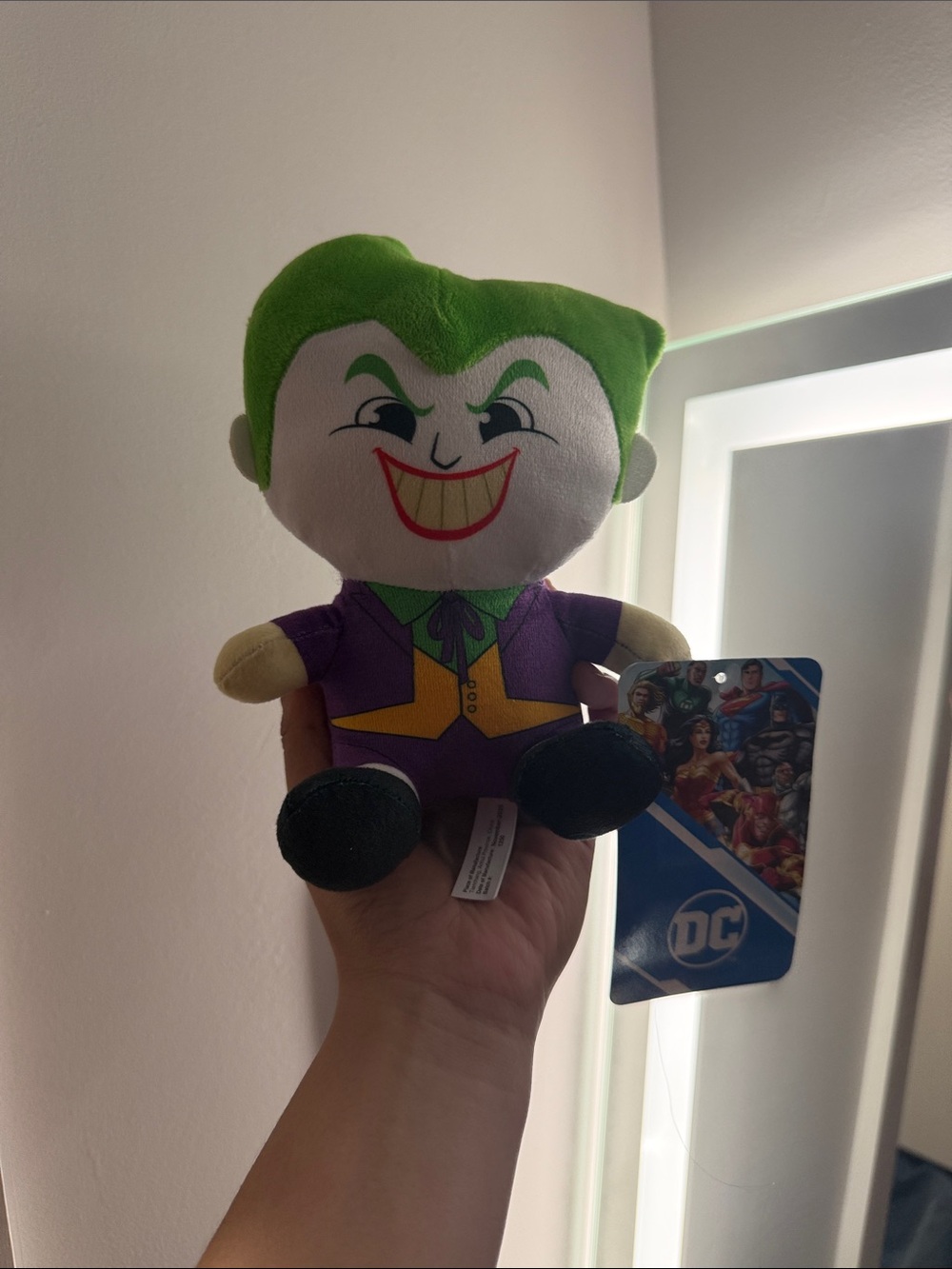 DC Comics Joker Plush - Green, Purple & Yellow Cartoon Stuffed Toy
